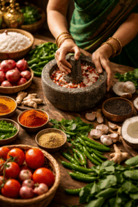 A Plate Full of Comfort: The Magic of South Indian Food Natural and fresh components used in preparing traditional South Indian meals